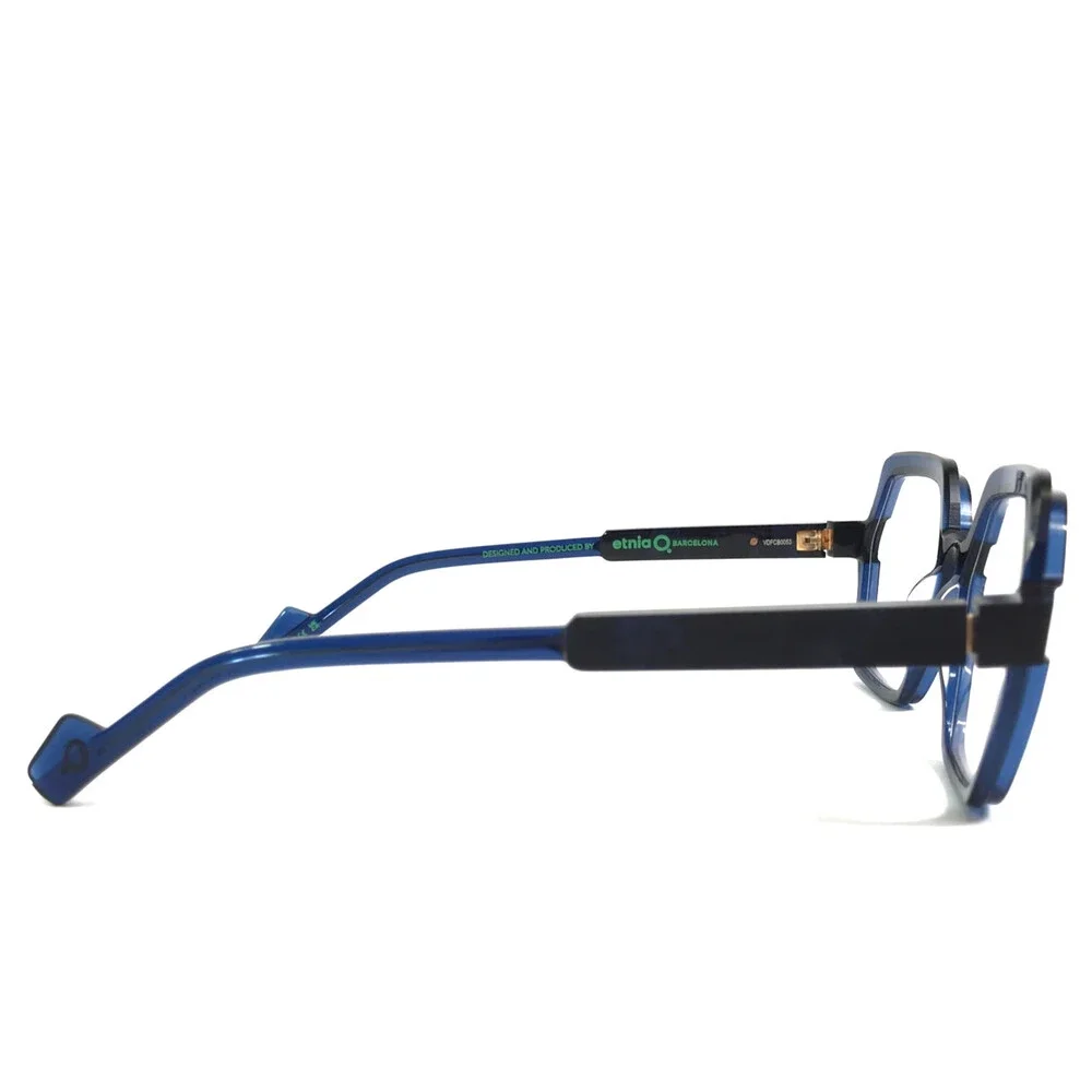 Etnia Barcelona Eyeglasses Frames CHROMA N38 DB Dark Blue Black 53-18-140